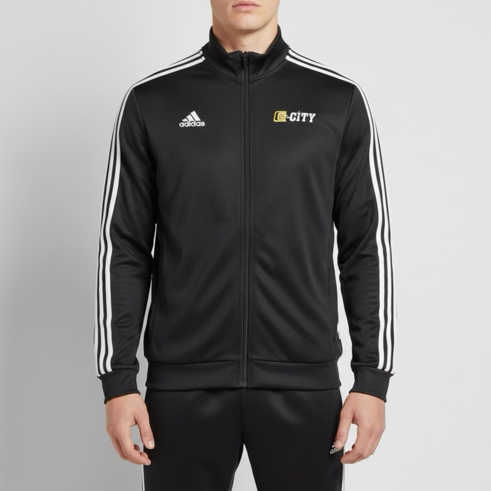 Adidas Black and White Track Jacket